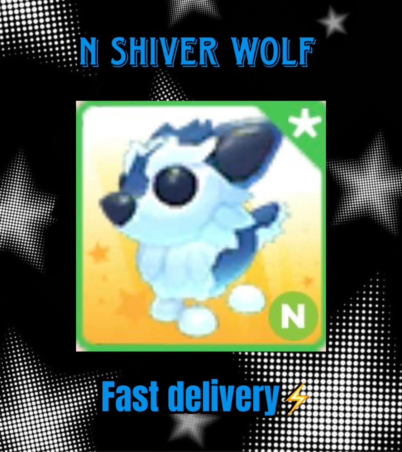 N Shiver Wolf – Adopt Me [NEON]