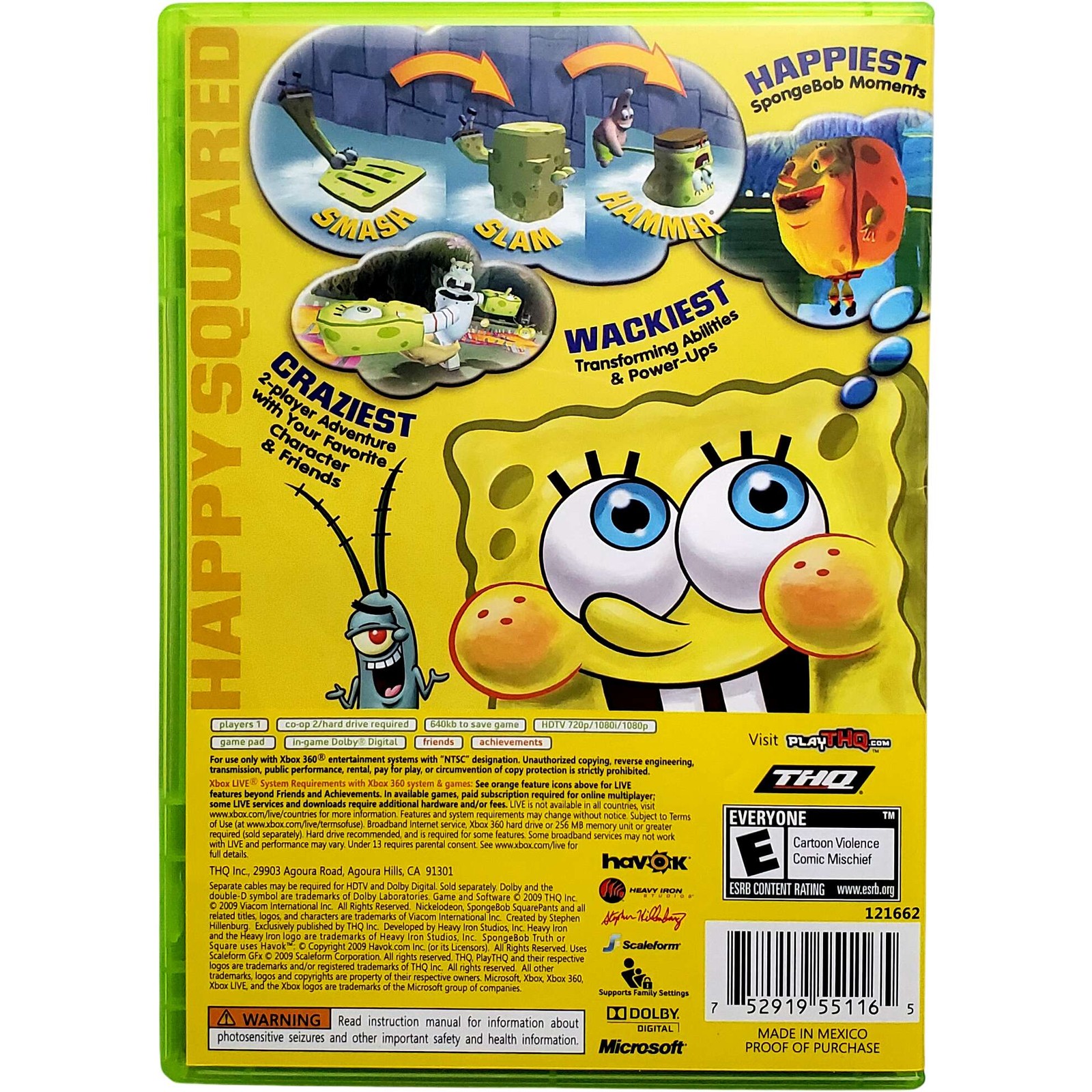 SpongeBob’s Truth Or Square – Microsoft Xbox 360 Pristine Tested 1Y Guarantee