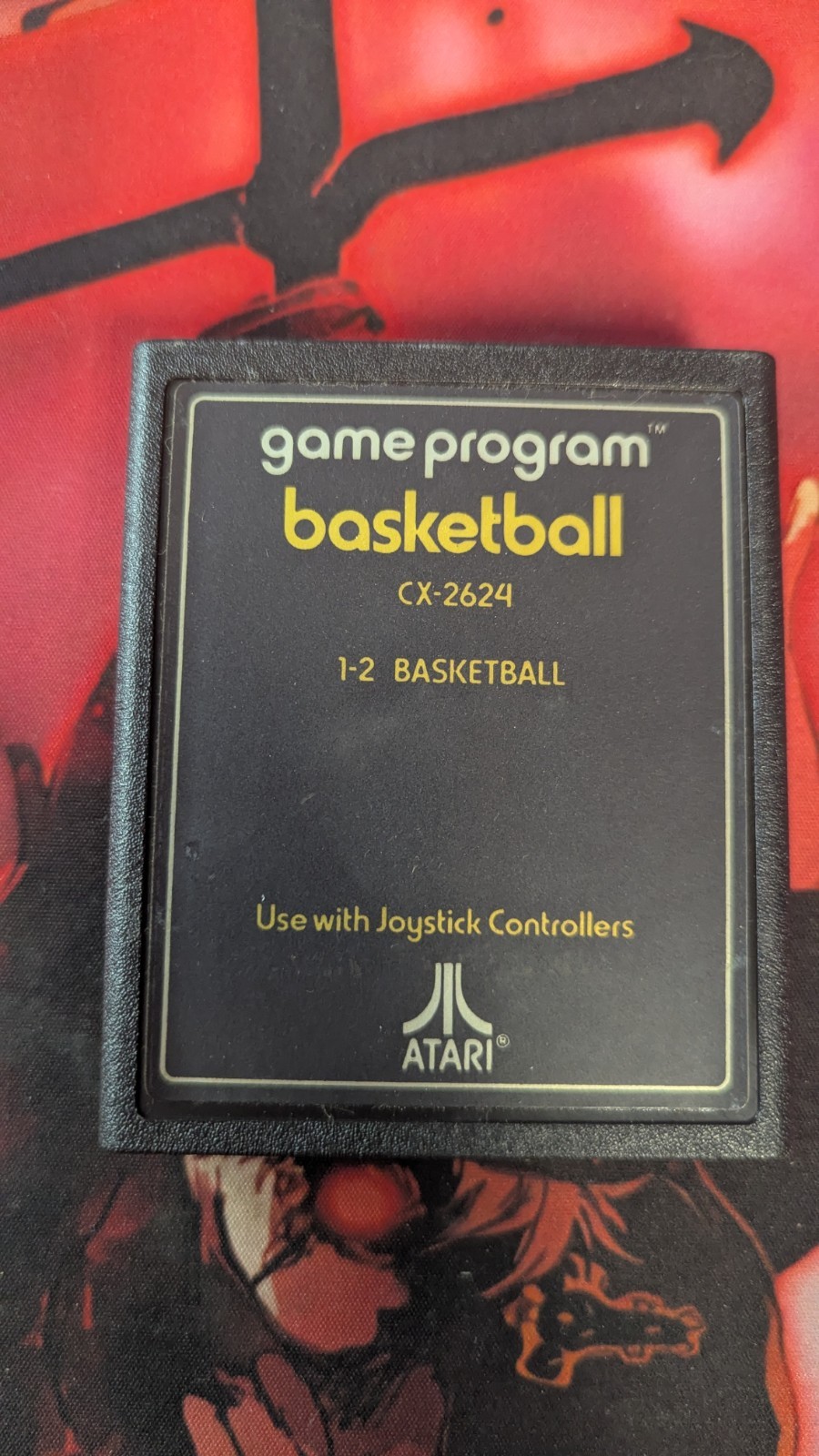 Basketball Text Label Program (Atari 2600, 1978) Cartidge Only Tested Working