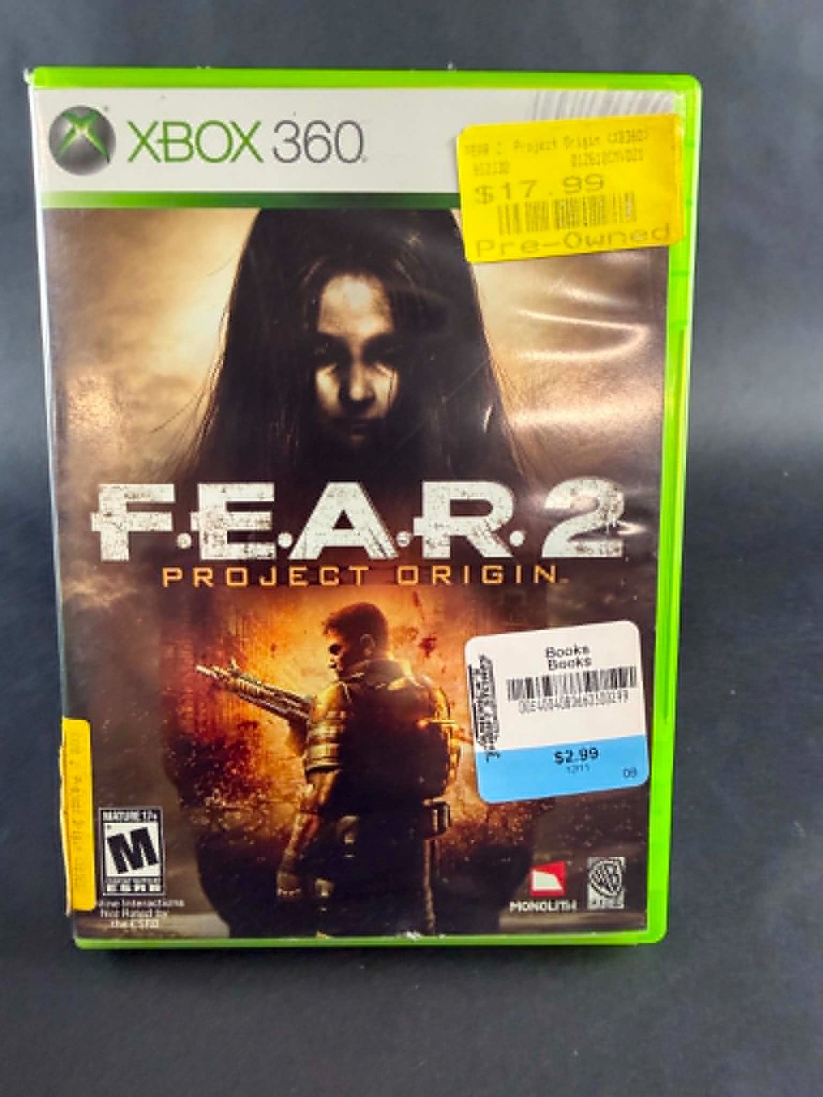 Microsoft Xbox 360-F.E.A.R. 2: Project Origin Complete CIB-Complete