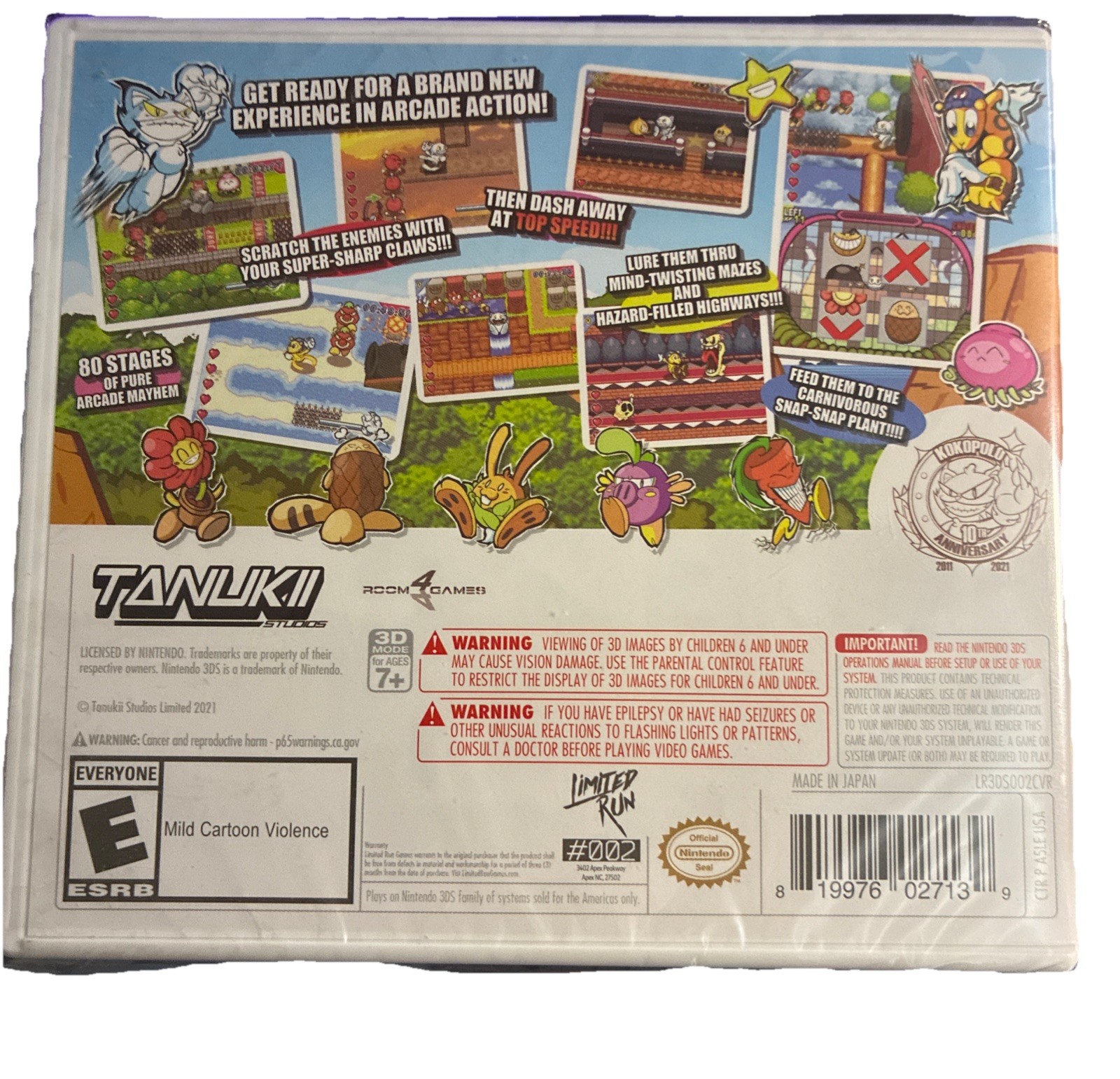 Go! Go! Kokopolo: Harmonious Forest Revenge Limited Run Games #002 Nintendo 3ds