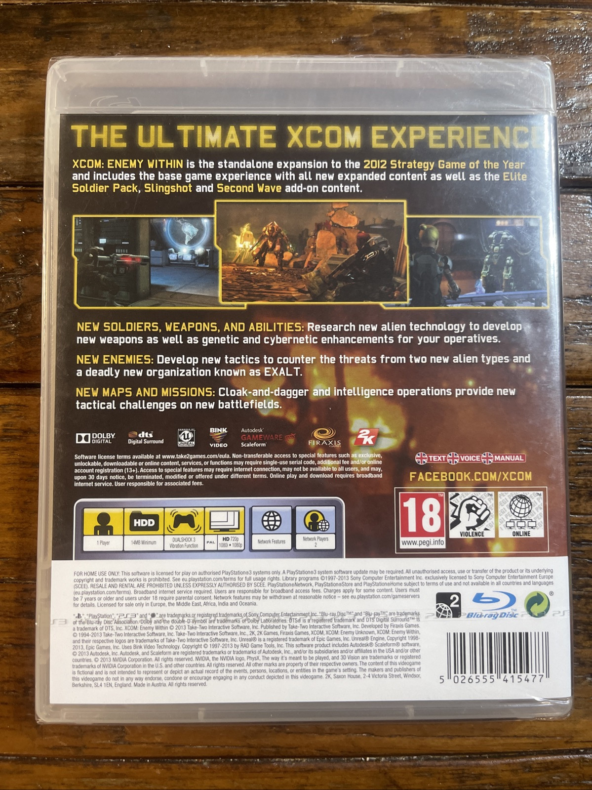 XCOM: Enemy Within: Commander Edition BRAND NEW SEALED Playstation 3 PAL PEGI 18