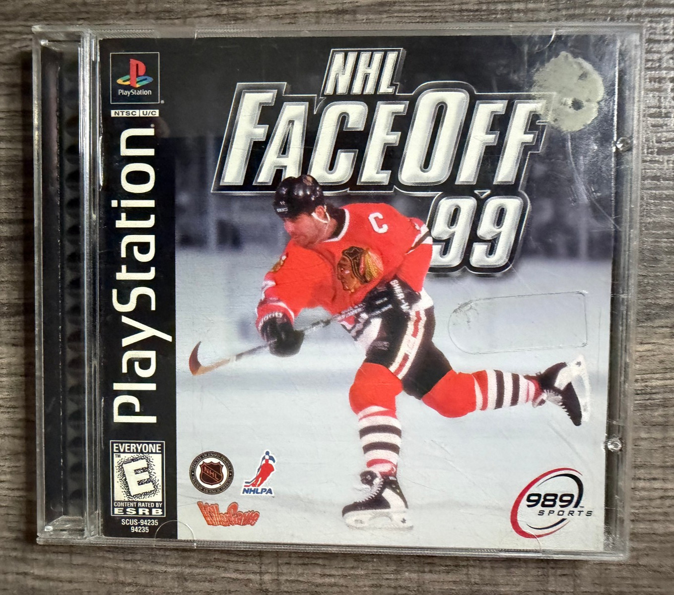 NHL FaceOff 99 – Sony Playstation 1 PS1 – 989 Sports – Acceptable Condition