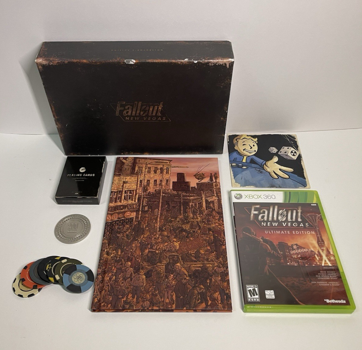 Bethesda Fallout New Vegas Xbox 360 Collector’s Edition w Ultimate Edition Discs