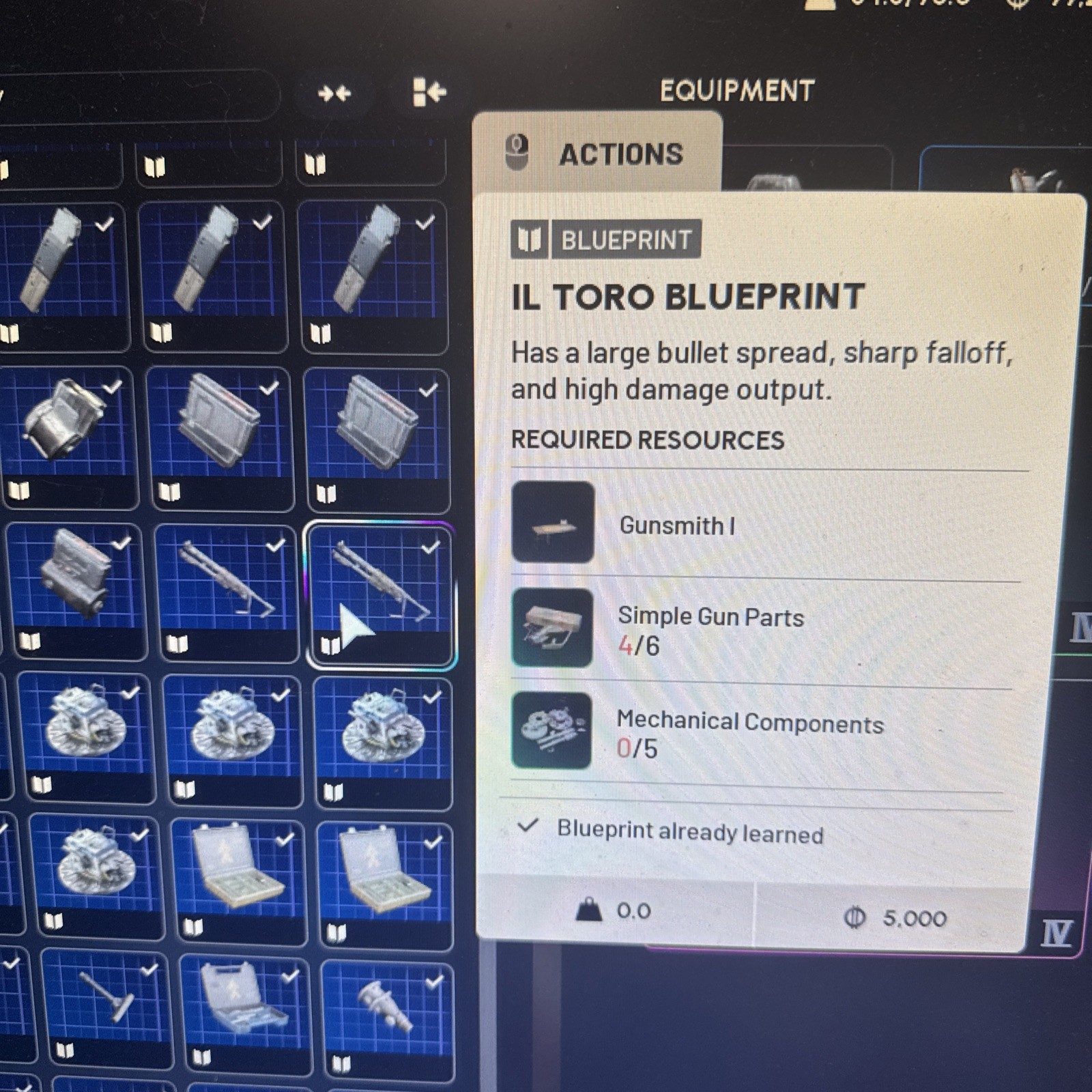 ARC Raiders Il Toro Blueprint Cheap Ask about other blueprints