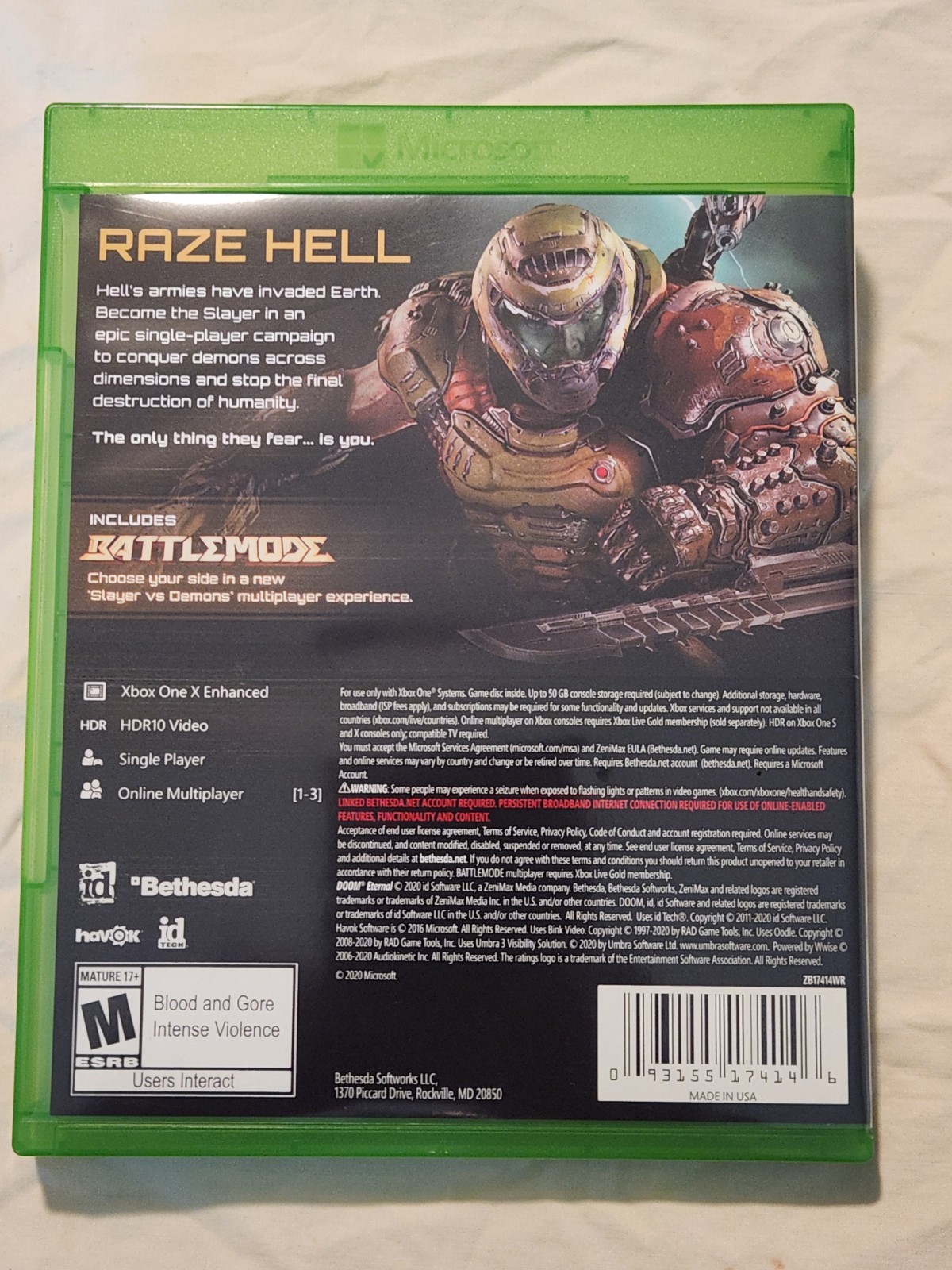 Doom Eternal – Microsoft Xbox One Tested