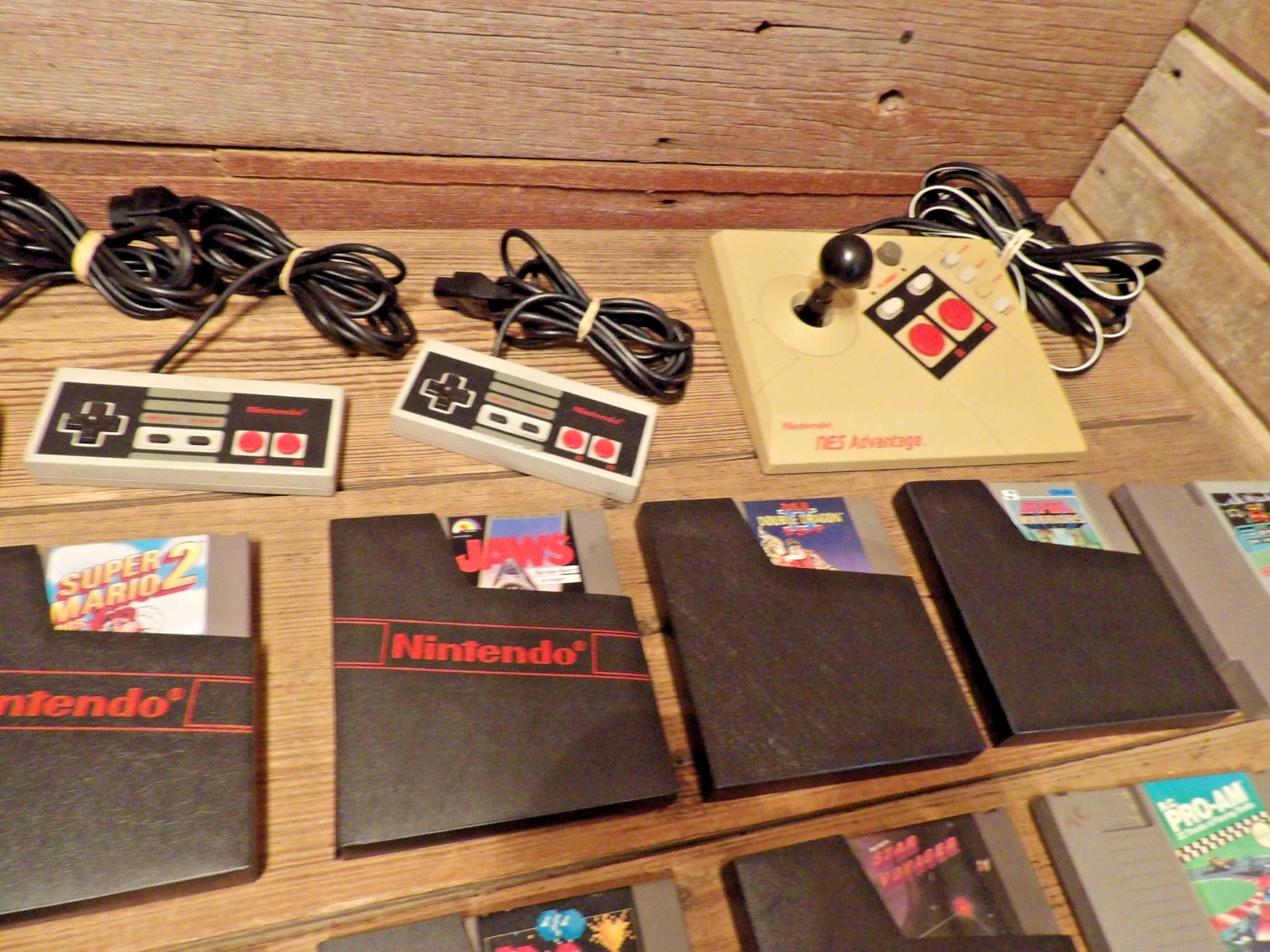 Vintage LOT Nintendo Games With Controllers & Misc. – 19 Games ALL Work!