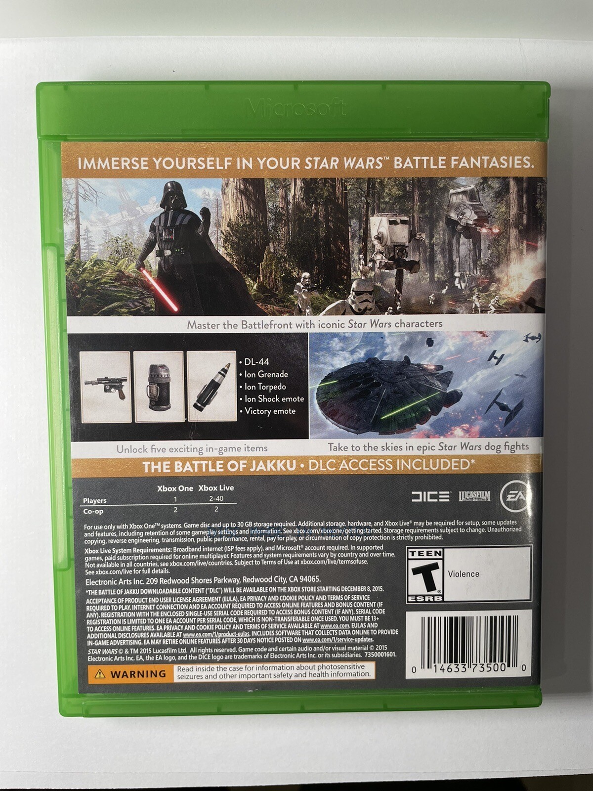 Star Wars Battlefront — Deluxe Edition (Microsoft Xbox One, 2015)
