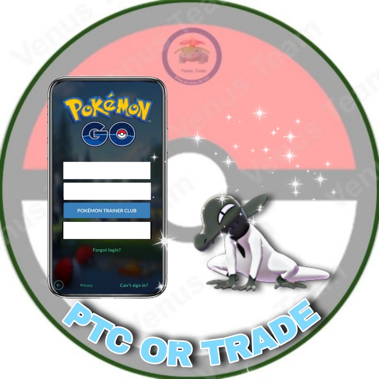 Pokémon Go ✨ NEW Shiny Salandit MALE – FEMALE ✨ Mini PTC 80K or 1Mil Dust ✨