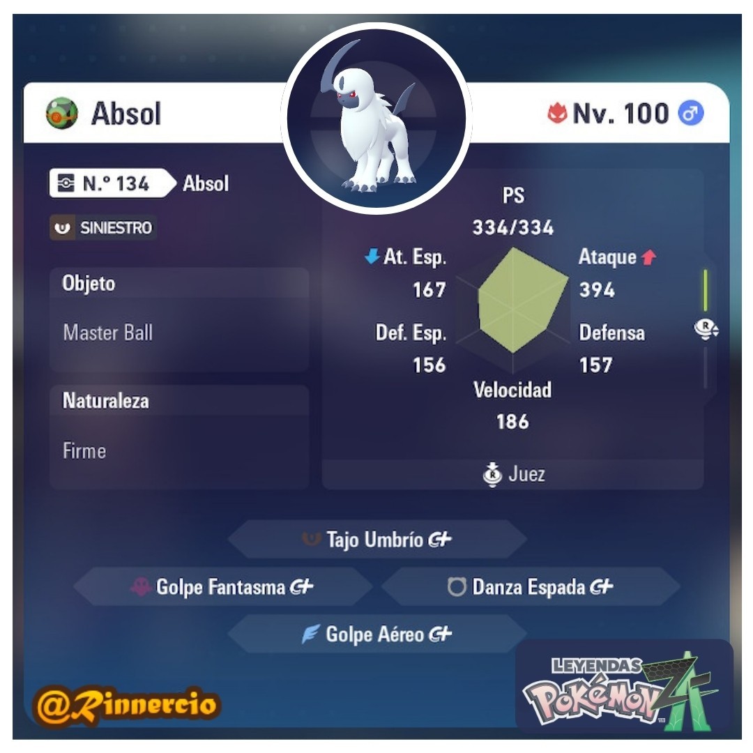 MEGA Absol Z Shiny Alpha 6IVs Competitive Pokemon ZA Legends + Free Masterball