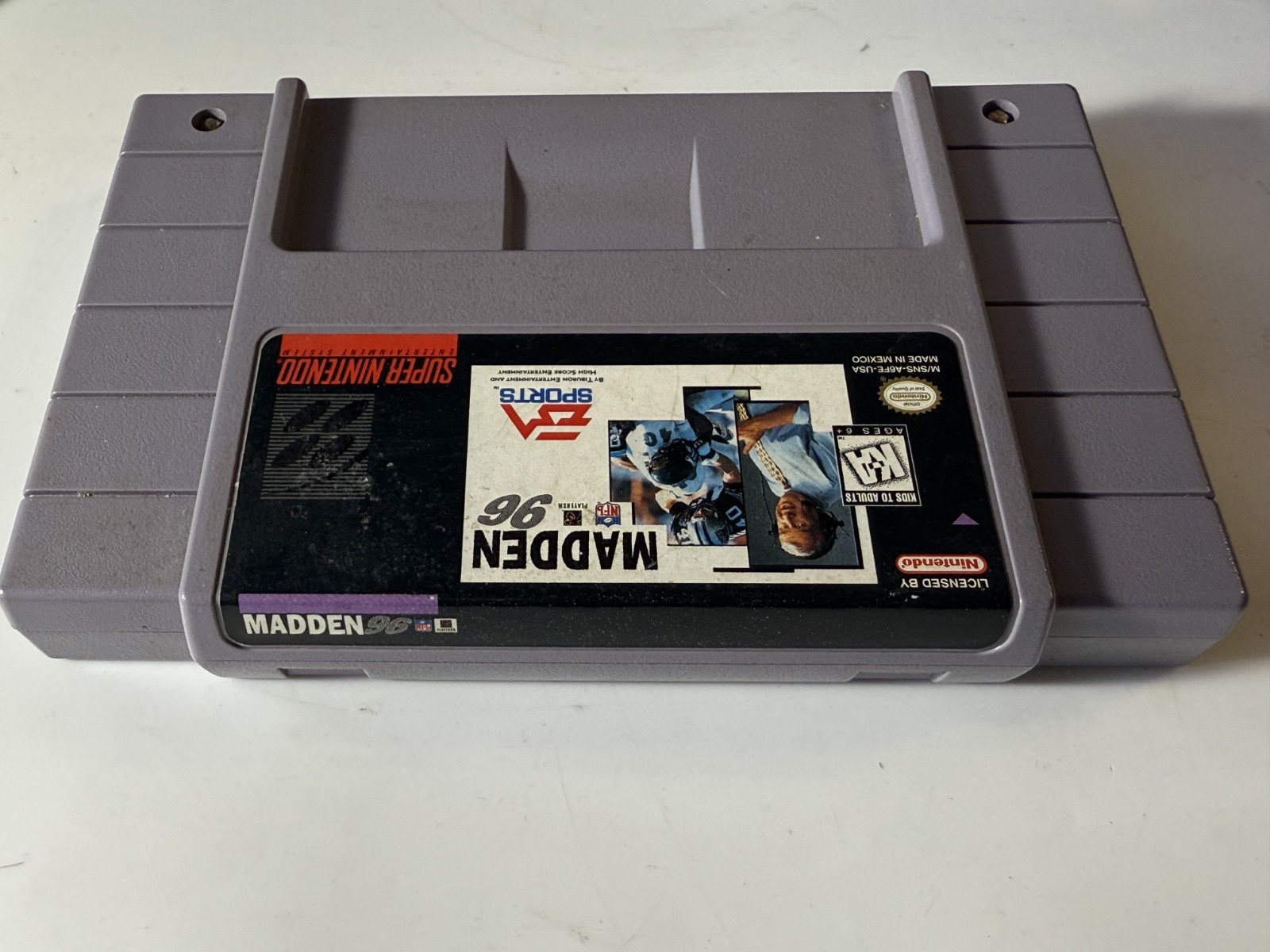 Madden NFL 96 (SNES, 1995,) CLEANED & TESTED