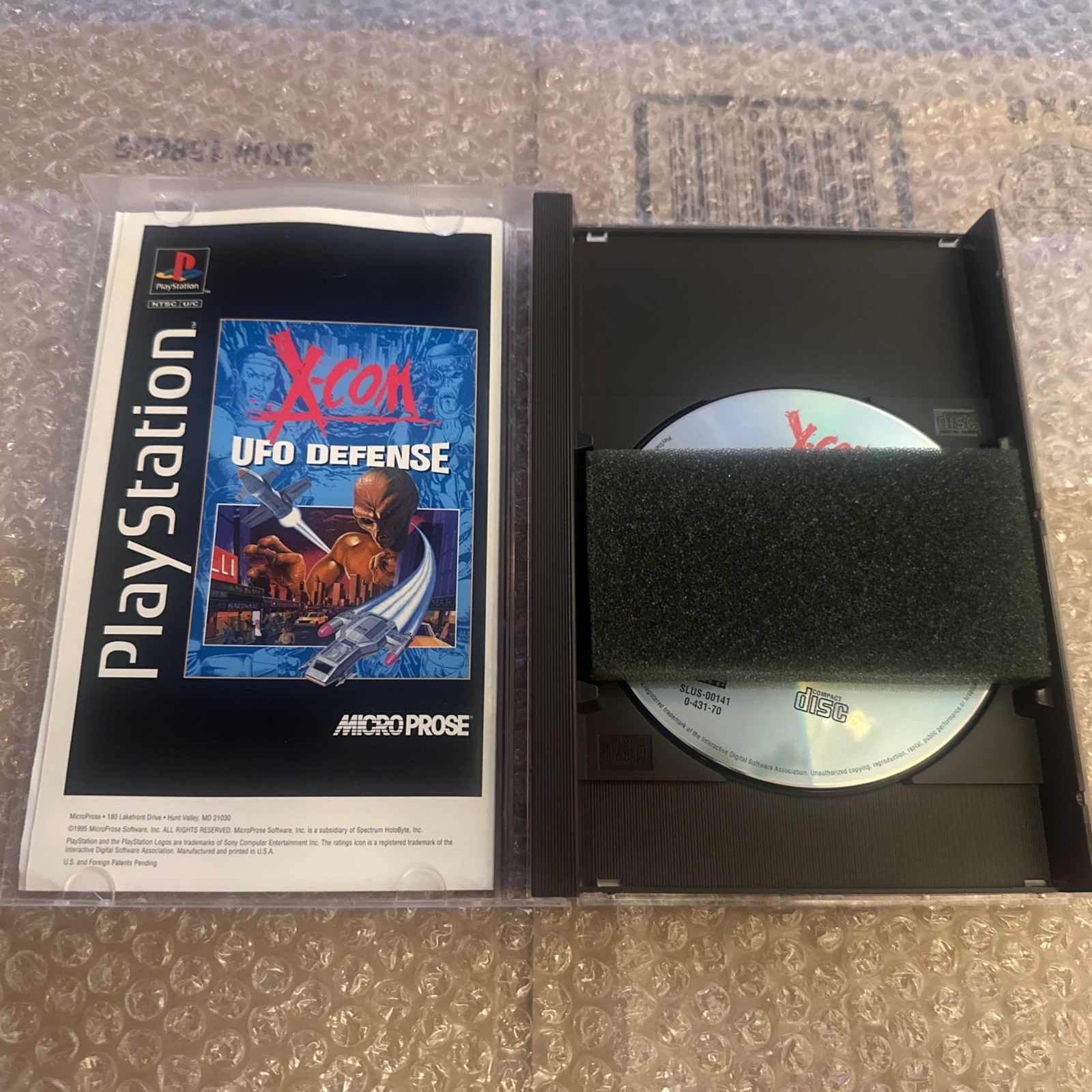X-COM: UFO Defense PlayStation 1-CIB-w/ Registration Card-VG Cond-Quick Shipping