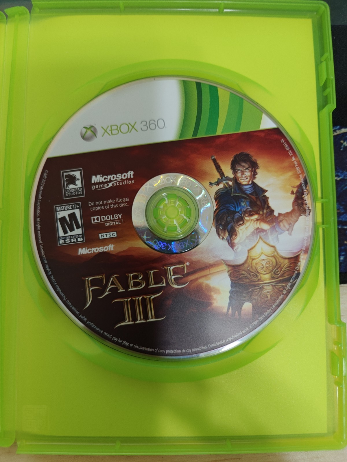 Fable III 3 Xbox 360 – Complete CIB, Nearly Flawless, Working, Sealed Promo Card