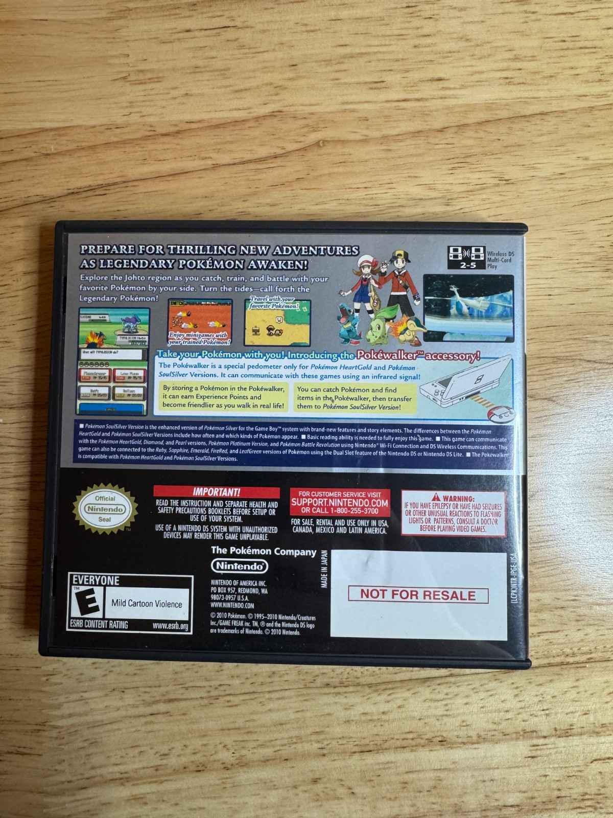 100% AUTHENTIC Pokémon SoulSilver Version Nintendo DS Complete CIB Tested Works