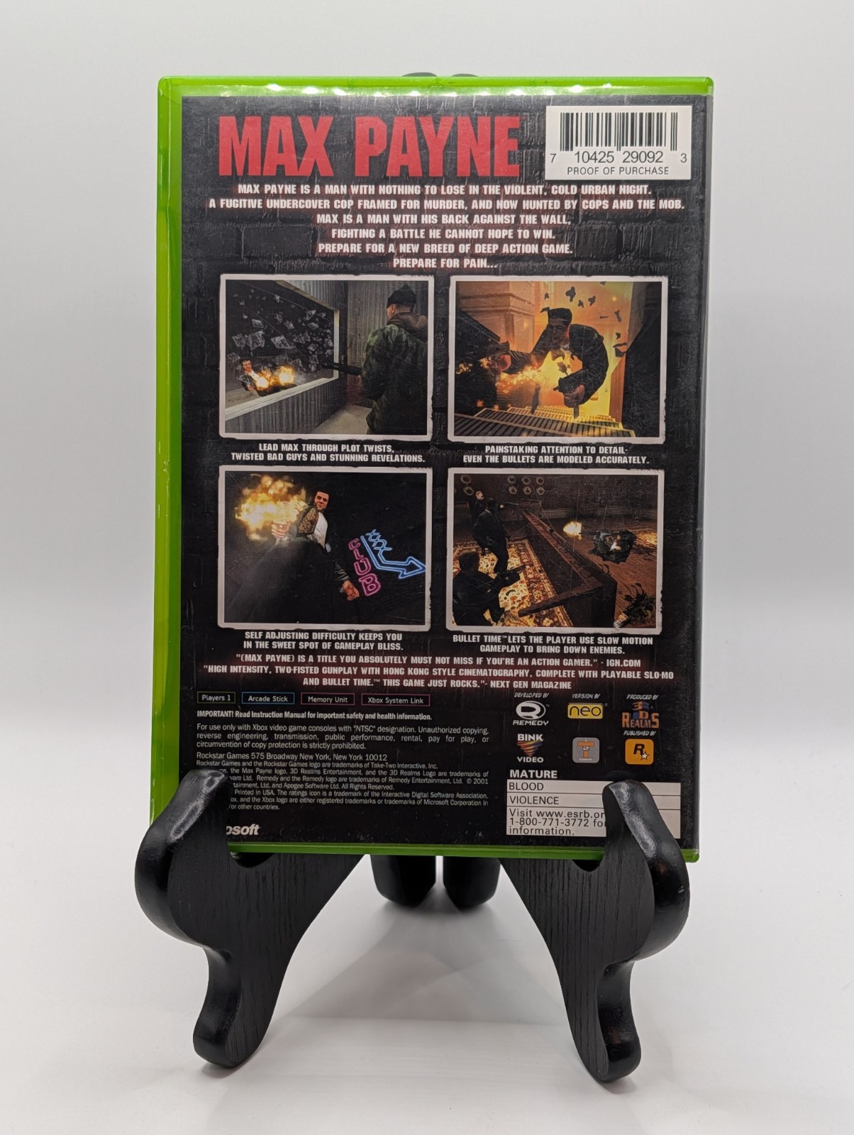 MAX PAYNE Microsoft Xbox – Complete In Box