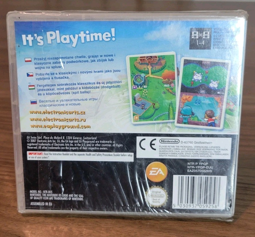 EA Playground Nintendo DS Brand New Sealed PAL PEGI 3 EA 2007