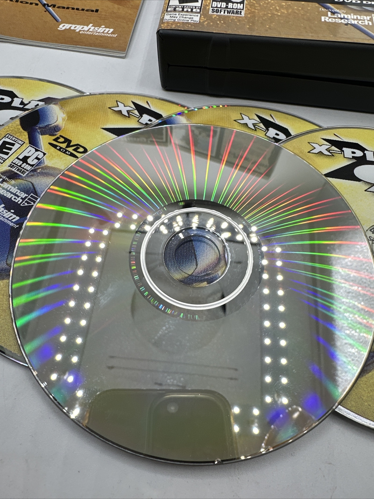 X-PLANE 9 Flight Simulator Game • PC DVD-ROM (6 Disc Set – 2009) with MANUAL
