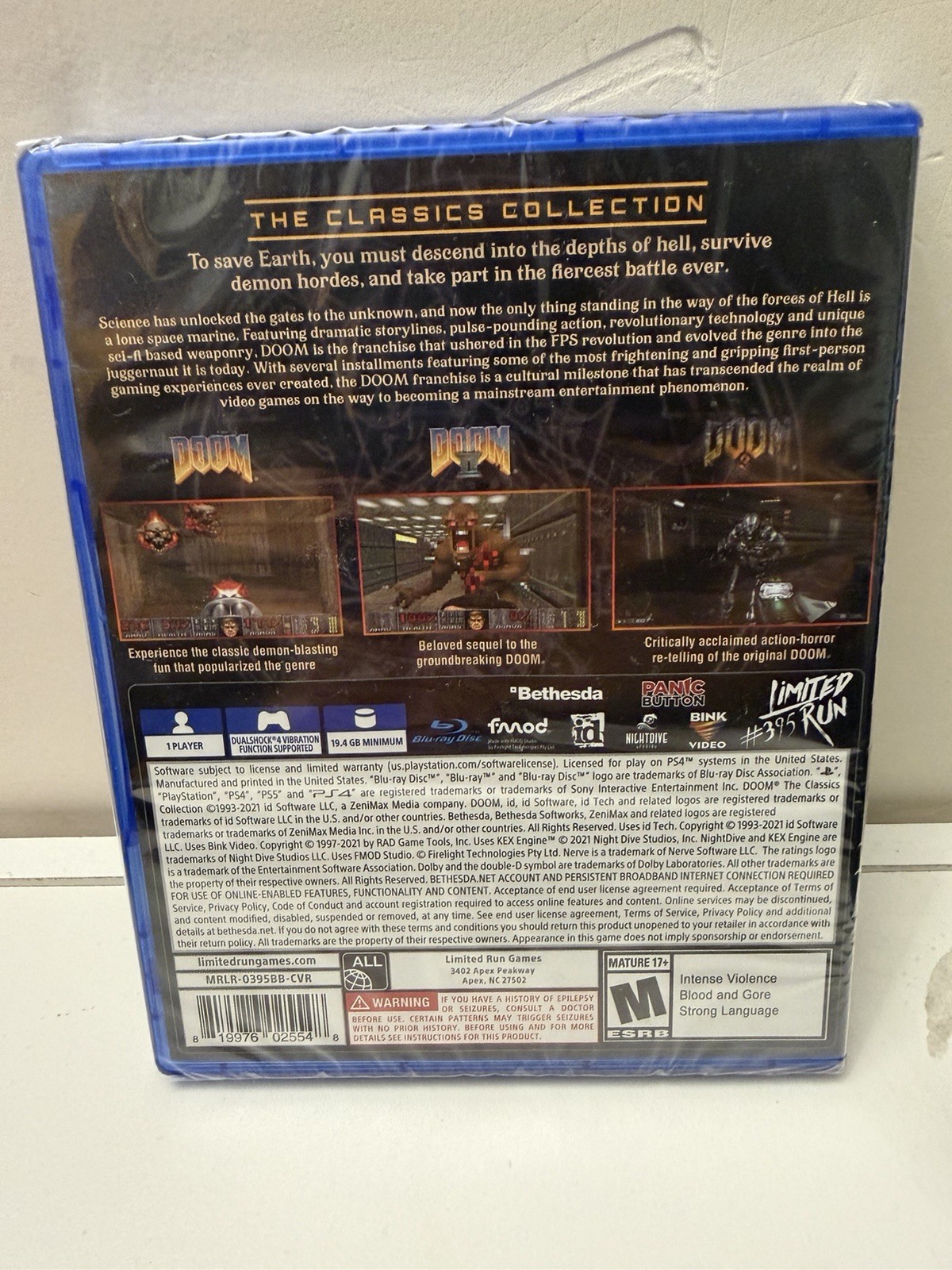 Doom: The Classics Collection PS4 Limited Run Brand New