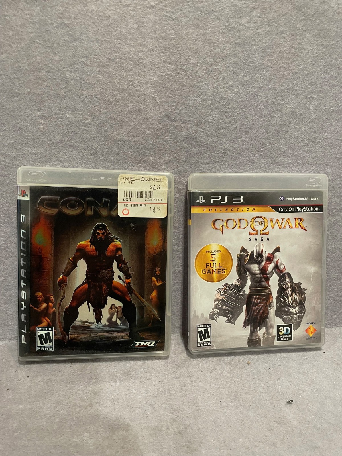 PS3 GAME PLAYSTATION 3 GAME LOT CONAN & GOD OF WAR SAGA EDITION DISC 2 ONLY