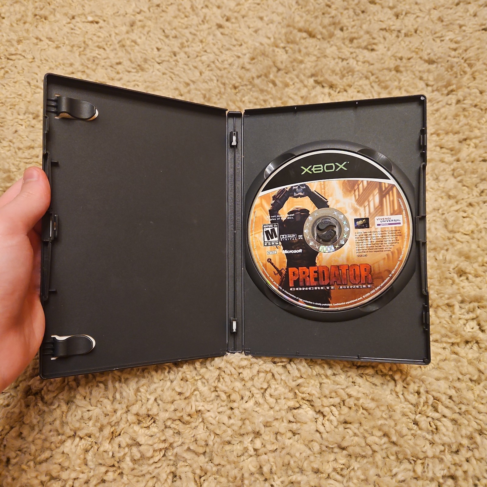 Predator: Concrete Jungle (Microsoft Xbox, 2005) Tested Works!