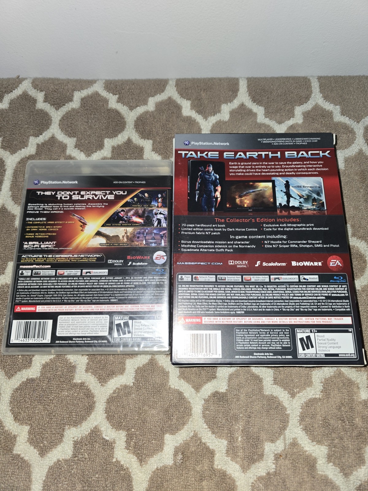 Mass Effect 2 & 3 N7 Collector’s Edition PS3, Manual, Bonus Missions *Brand New*