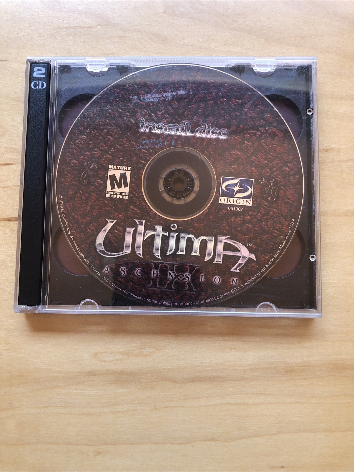 Ultima IX: Ascension (PC, 1999) 2 Disc Set – Discs Only