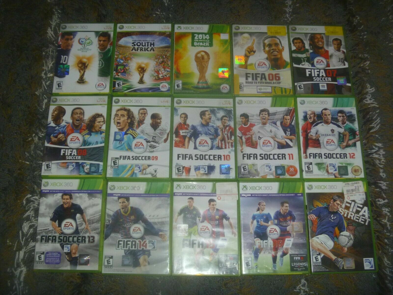 FIFA Soccer “Futbol” Games (Microsoft Xbox 360) Tested Works Great With Case