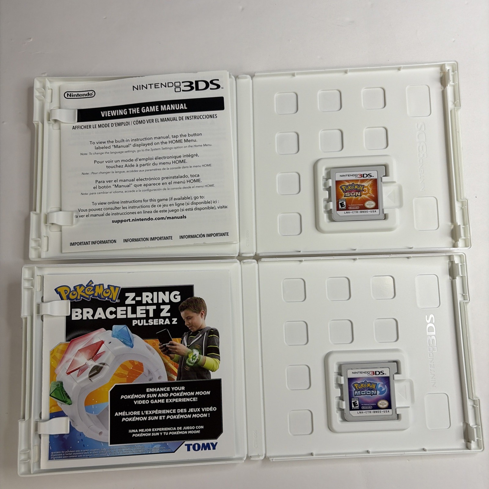 Pokemon Nintendo 3DS GAME LOT Of 8 Complete Box Sun Moon Ultra X Y AUTHENTIC