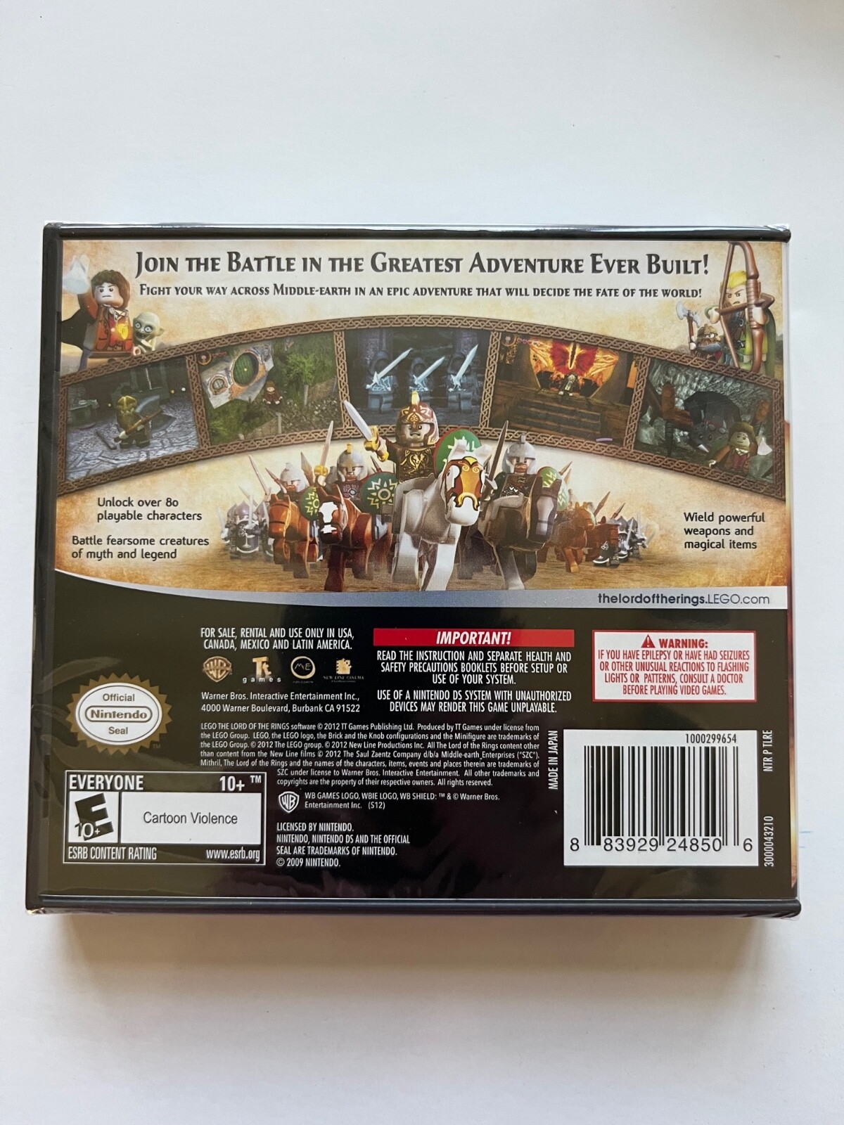 LEGO The Lord of the Rings (Nintendo DS, 2012) New Factory Sealed WB Games OOP