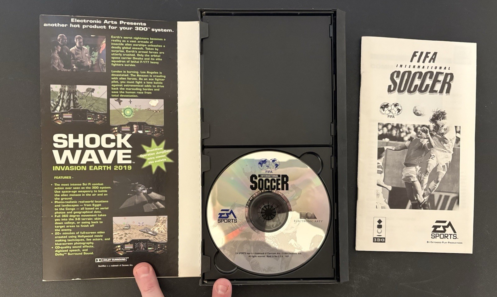 FIFA Soccer (Panasonic 3DO) Complete CIB Game Disc & Manual