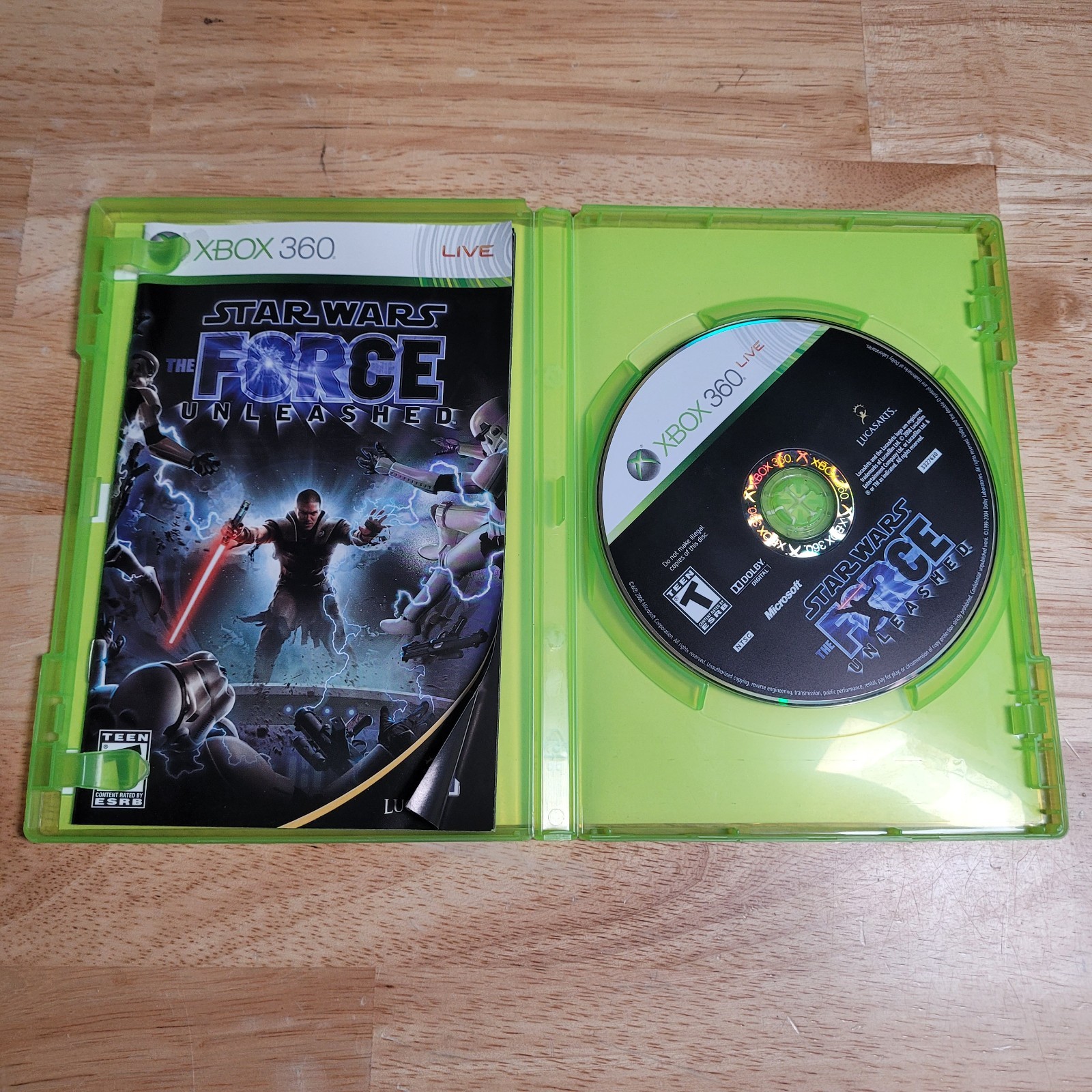Star Wars: The Force Unleashed Microsoft Xbox 360, 2008 CIB w Manual – Tested
