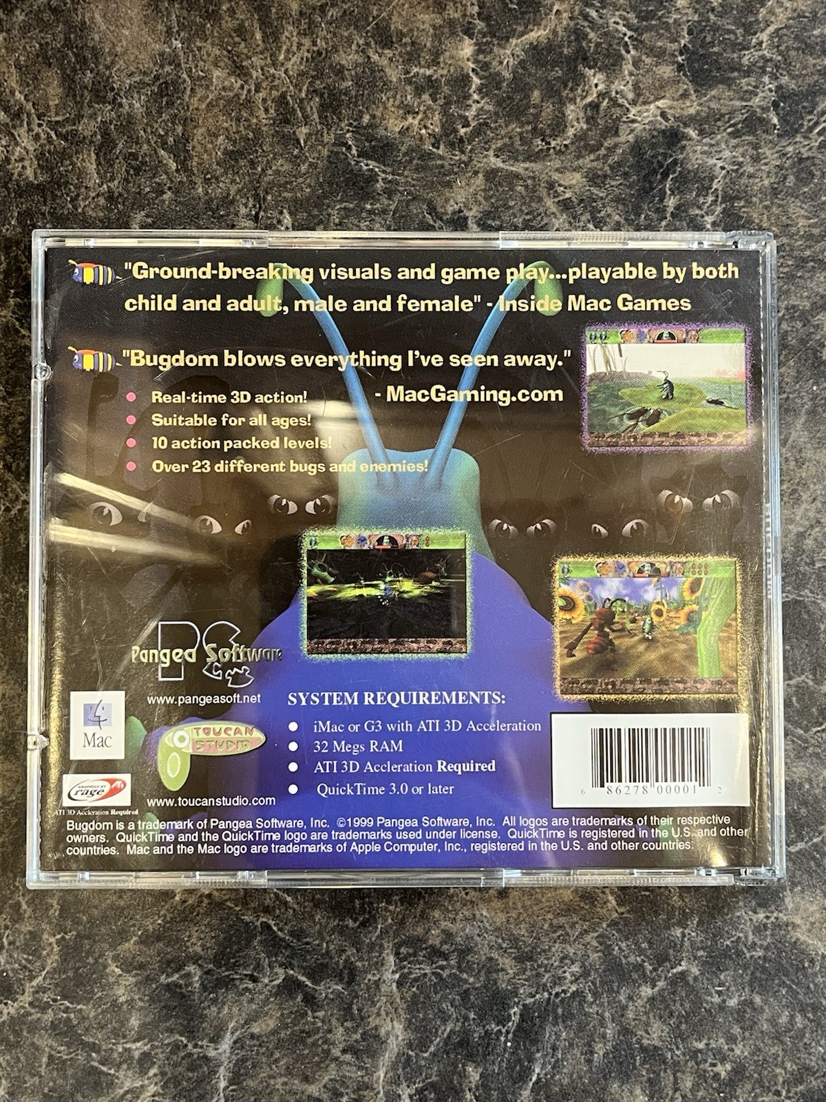 Untested* Bugdom: 1999 Game for Mac Pangea Software Computer Game