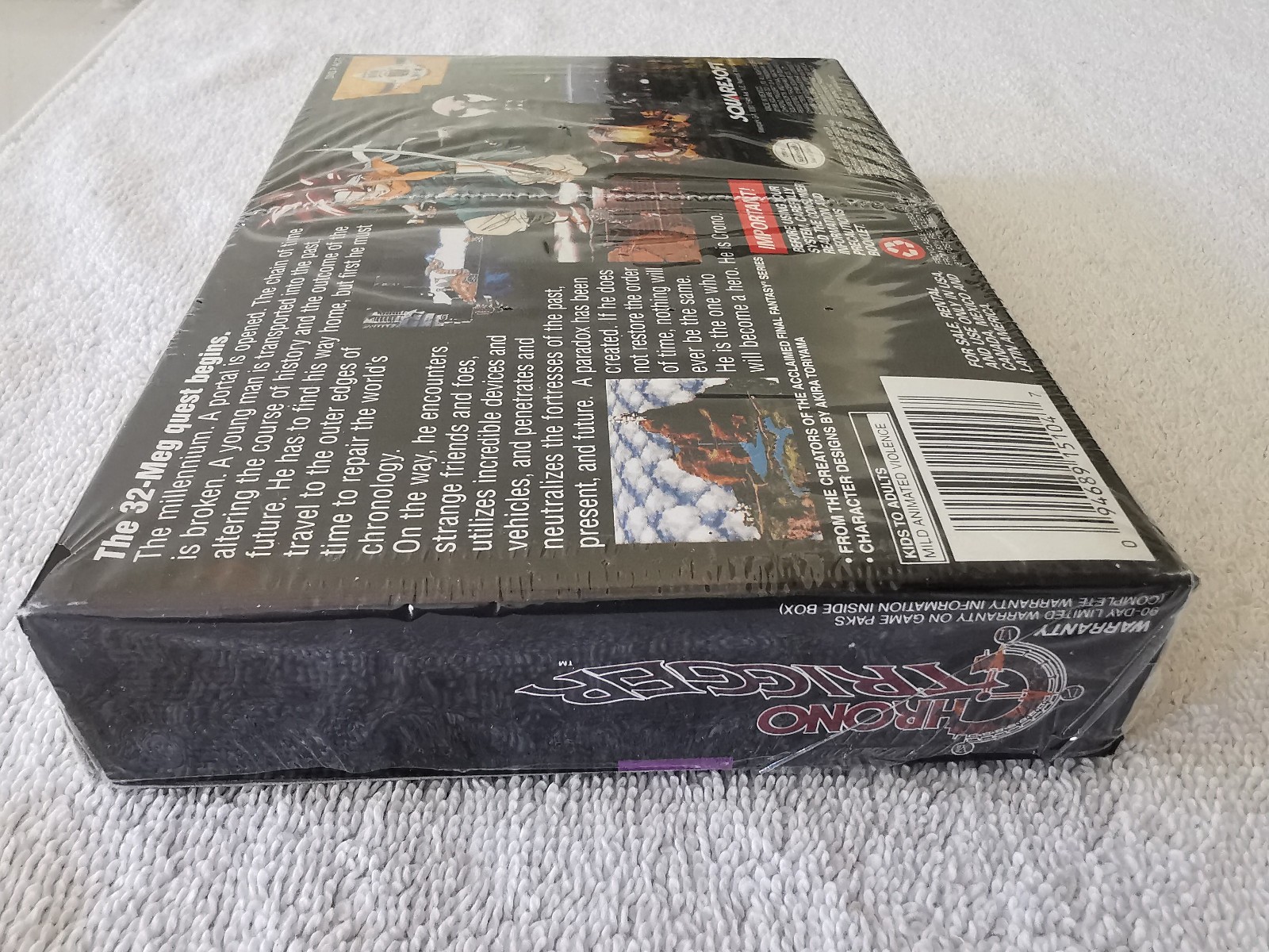 Chrono Trigger Super Nintendo SNES Box Manual Map Poster Not Reg Card SEE VIDEO