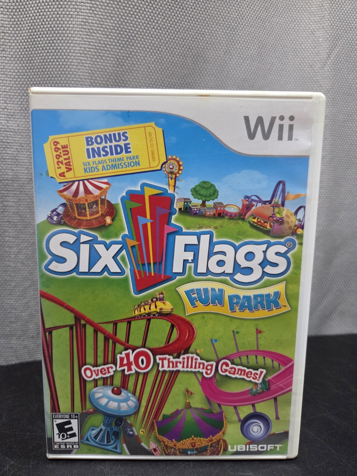 Six Flags Fun Park (Nintendo Wii, 2009) Complete w/ Manual – Free Ship