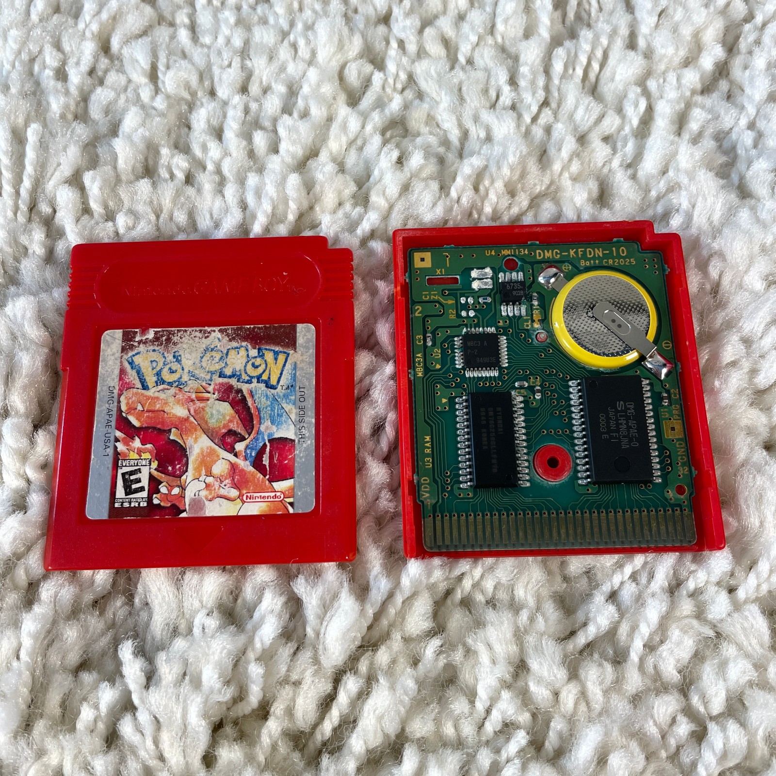 Pokemon: Red Version (Nintendo Game Boy, 1999) GBC Authentic New Battery Tested
