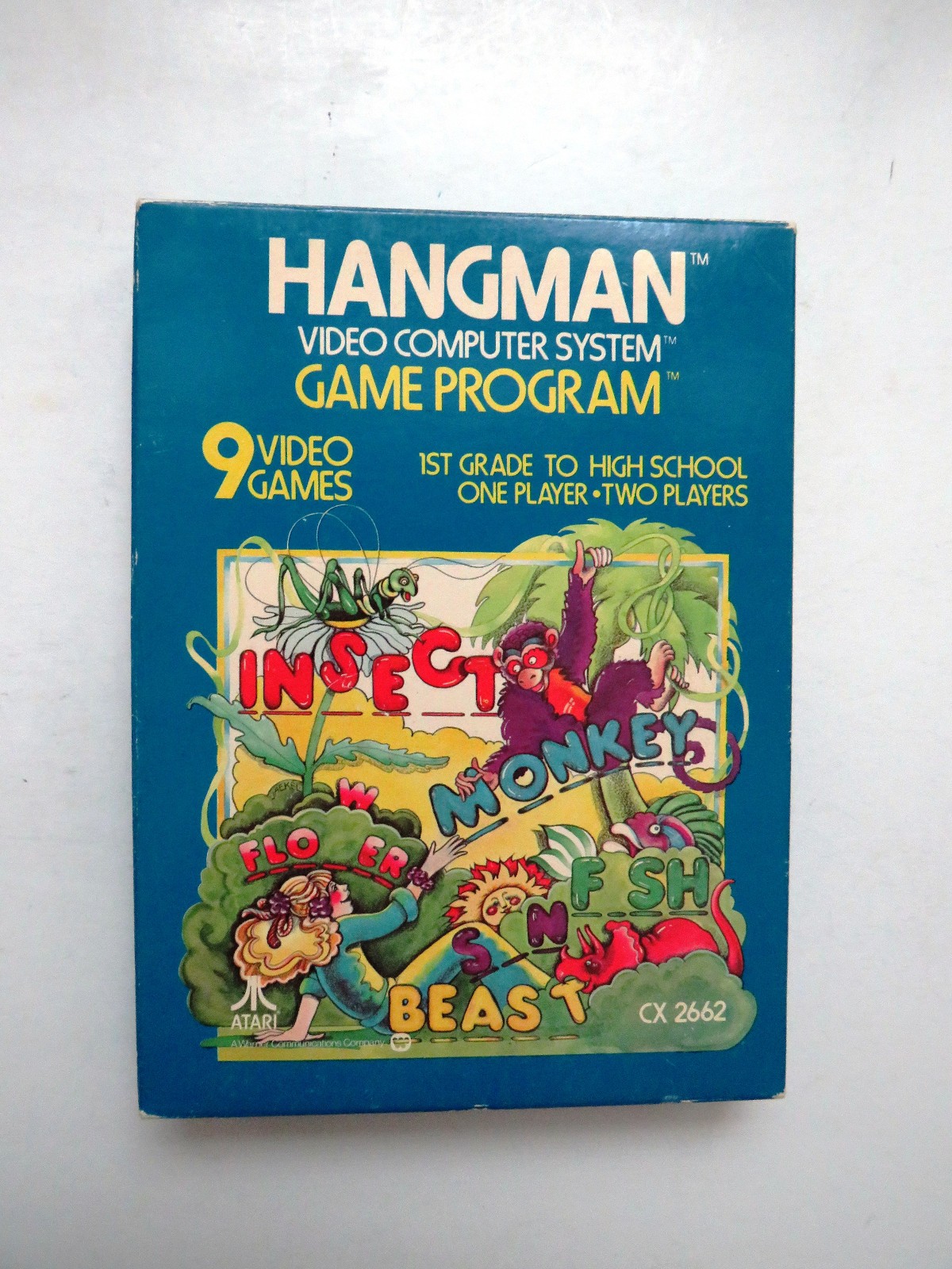 HANGMAN ( Atari 2600 – 1978 ) Complete In Box with Manual