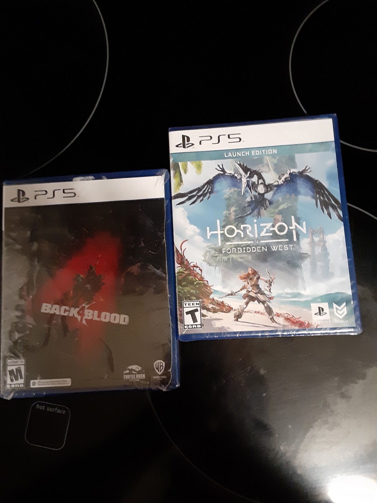2-New PlayStation 5 Games, Horizon Forbidden West T & Black 4 Blood M
