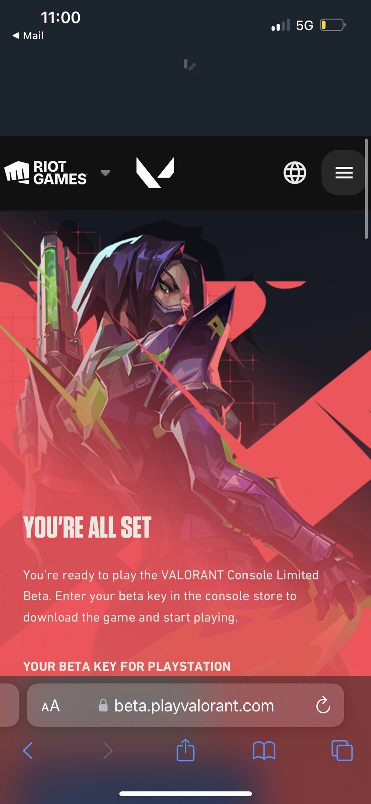 Valorant Beta Code For Console PS5(WILL EMAIL or TEXT CODE)