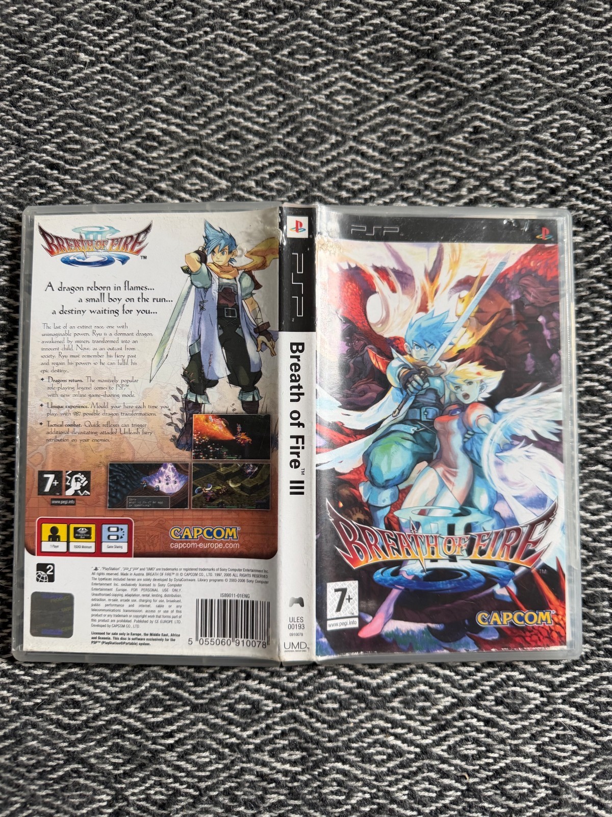psp BREATH OF FIRE III 3 Game (Works On US Consoles) PAL EXCLUSIVE REGION FREE