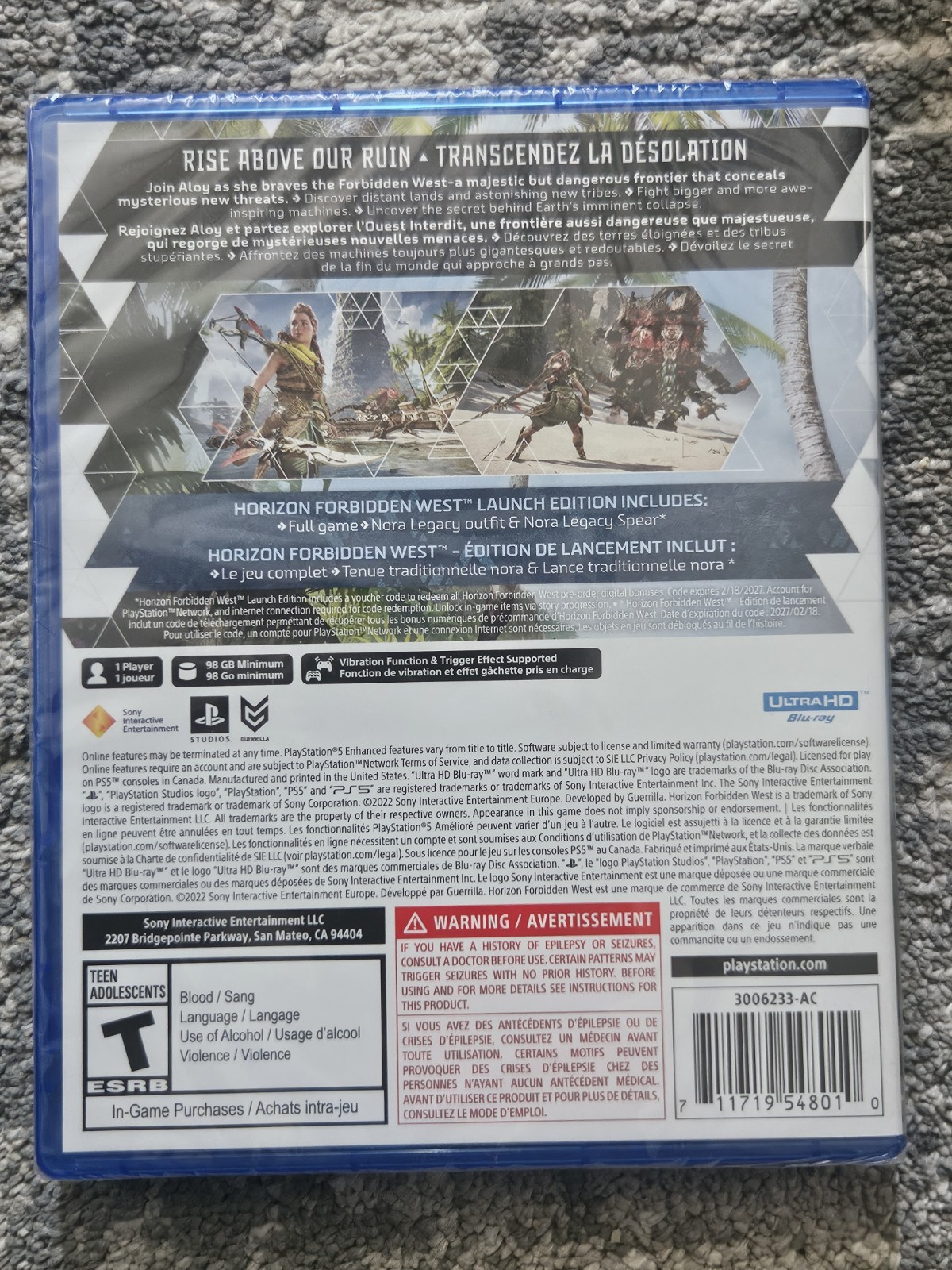 Horizon Forbidden West LAUNCH EDITION – PlayStation 5 – New, Sealed