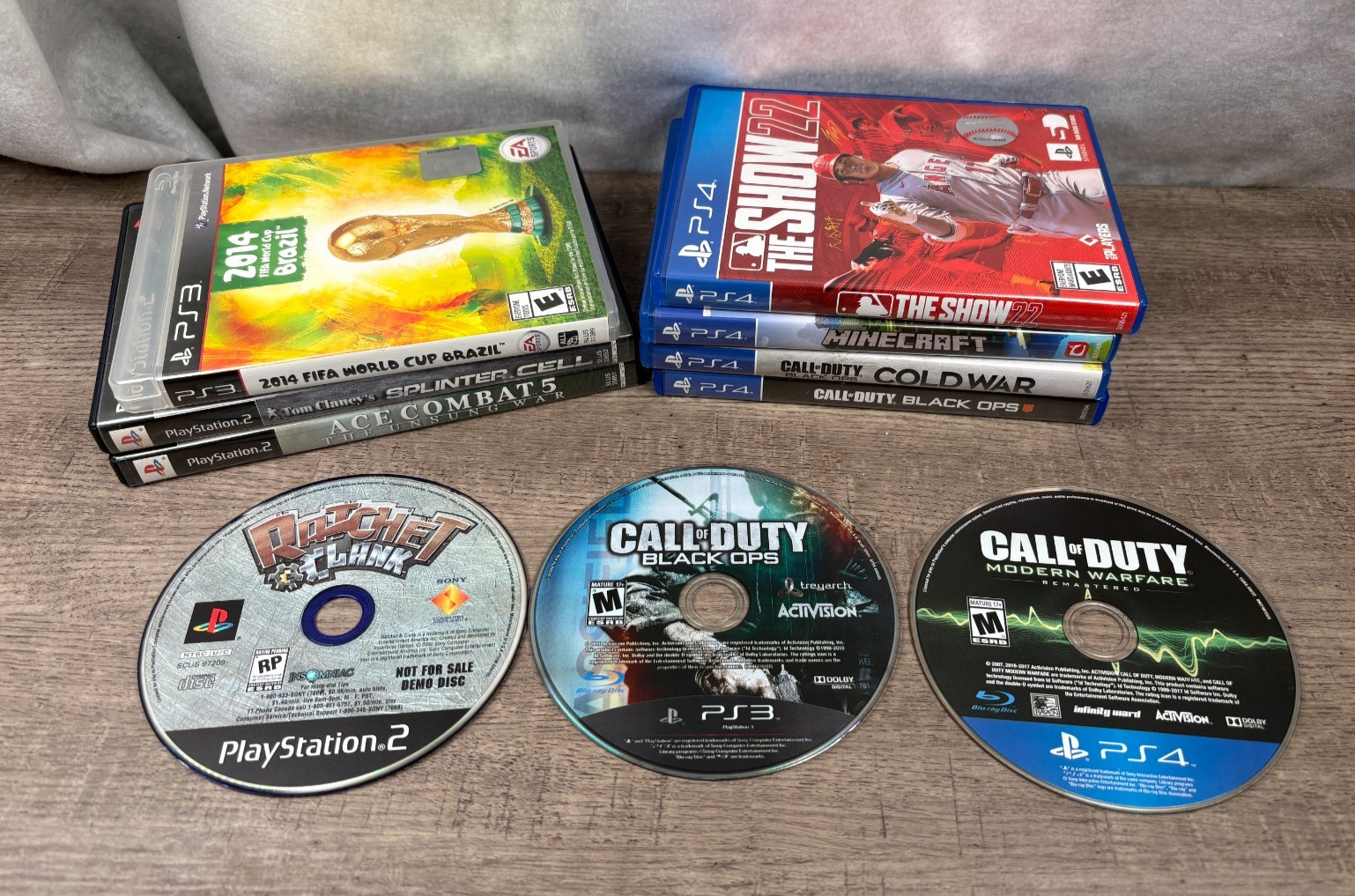 PS2, PS3, PS4 Games Lot – Misc., Untested – Rachet & Clank, Call of Duty, etc.