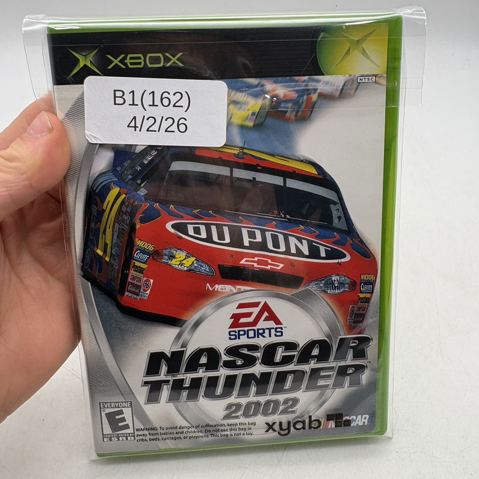 NASCAR Thunder 2002 Xbox Complete w/ Manual CIB Tested