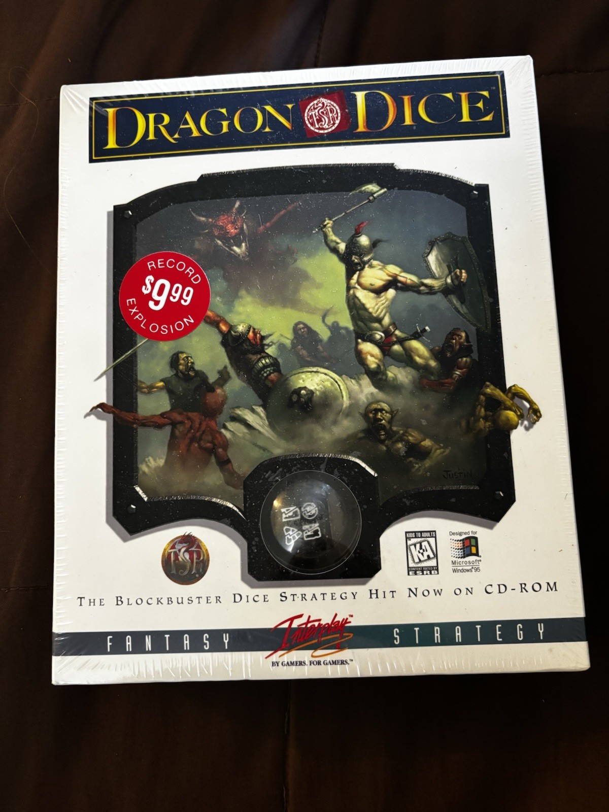 Interplay TSR Dragon Dice 1997 Fantasy Strategy PC Game Big Box Edition