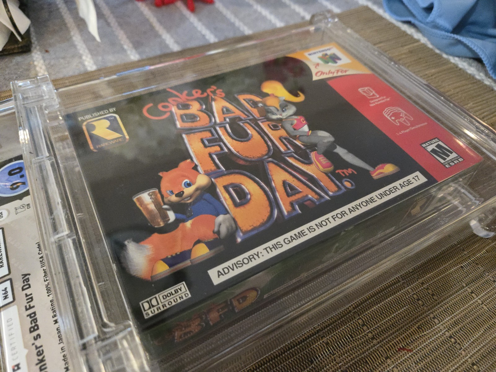 2001 N64 Conker’s Bad Fur Day Graded WATA 9.0 A CIB