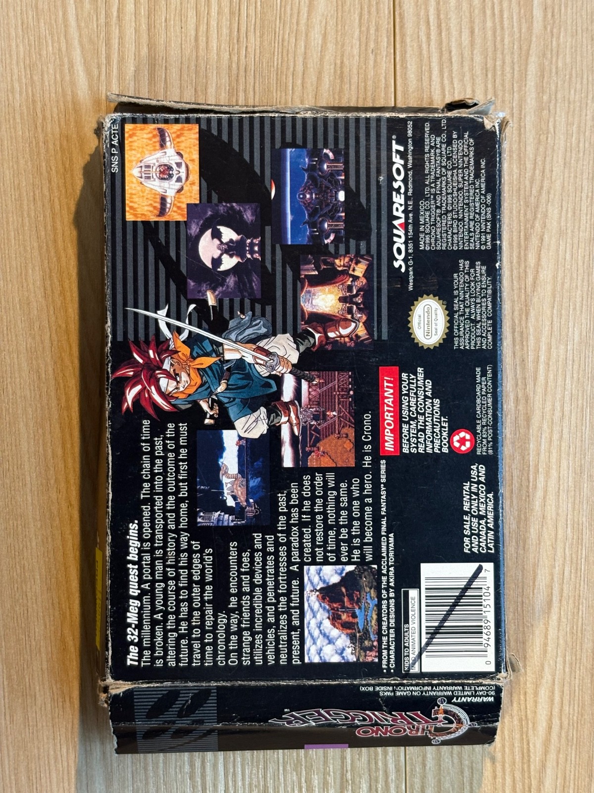 Chrono Trigger (Super Nintendo Entertainment System, 1995) w/Strategy Guide