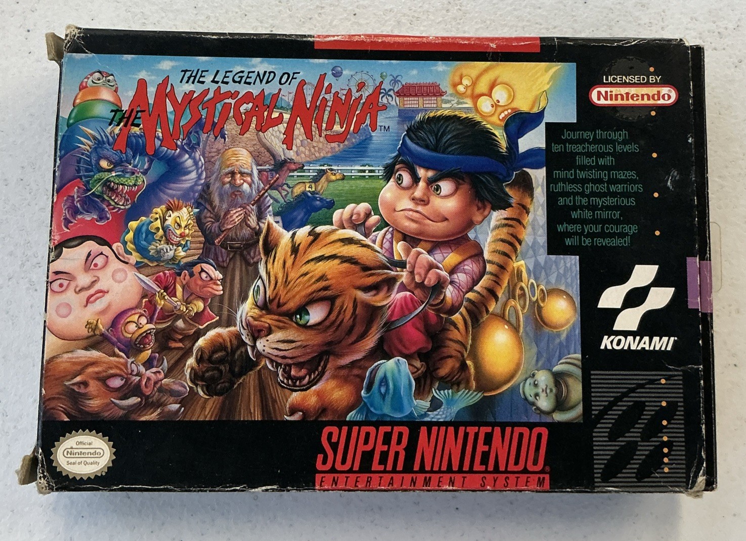 Legend of the Mystical Ninja Super Nintendo SNES Complete Tested — S2G —