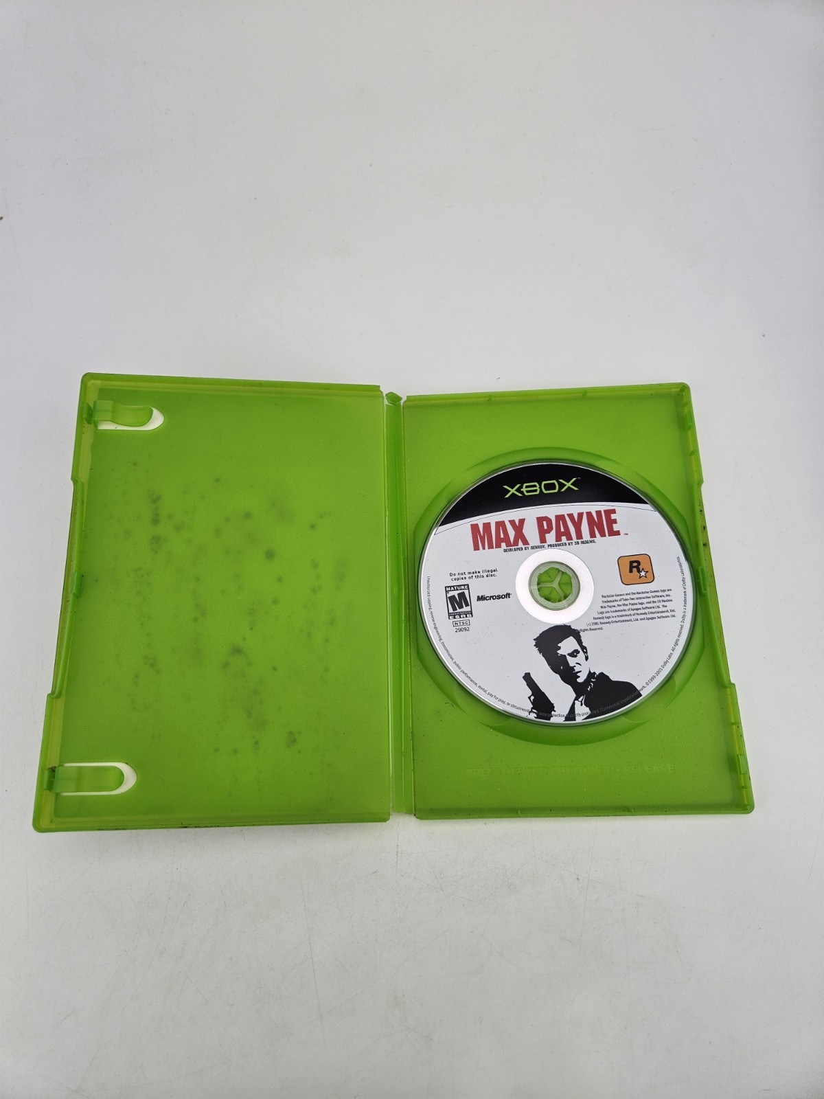 Max Payne (Microsoft Xbox, 2001) Original xbox First person shooter Fps