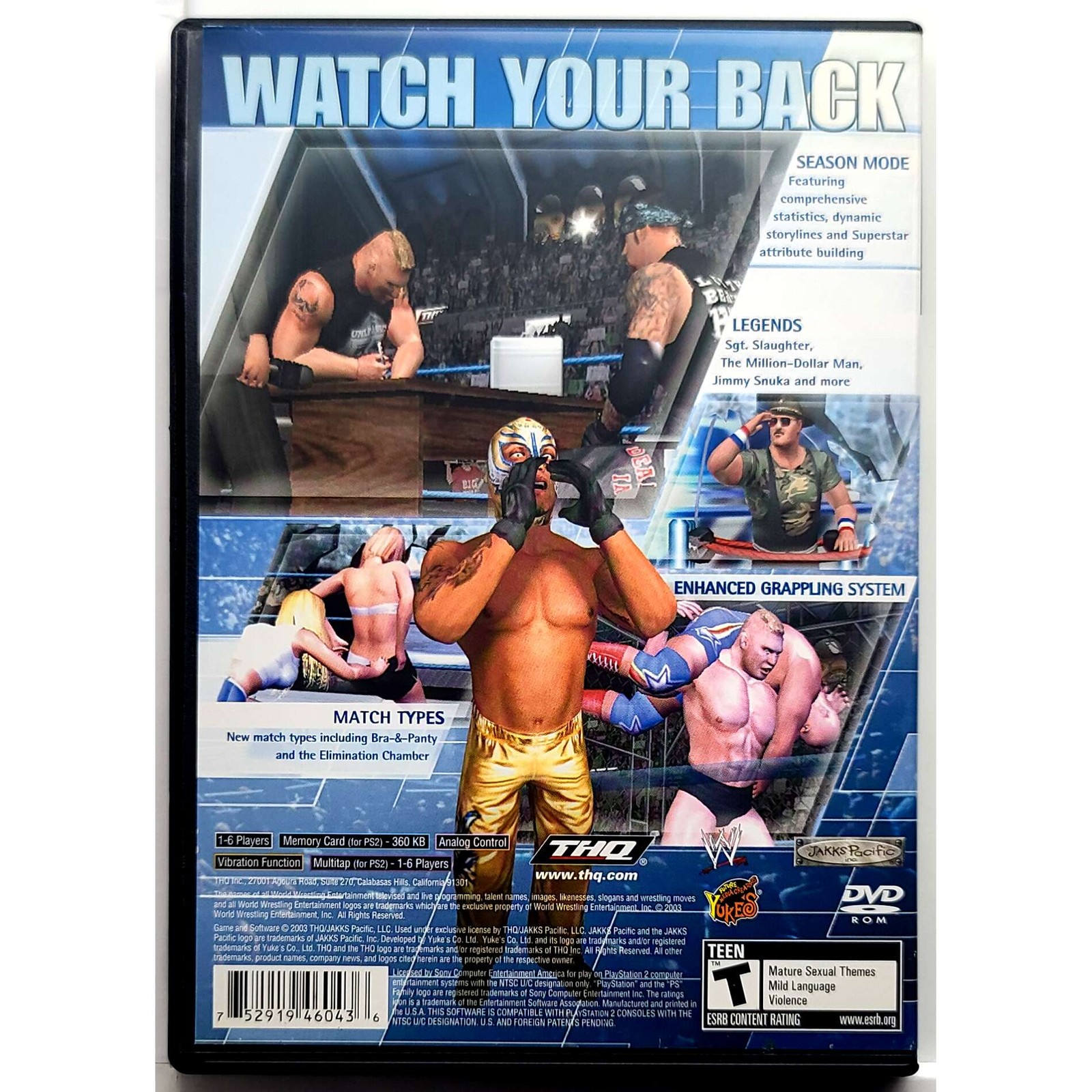 WWE Smackdown Here Comes The Pain – Sony Playstation 2 PS2 Pristine 1Y Guarantee