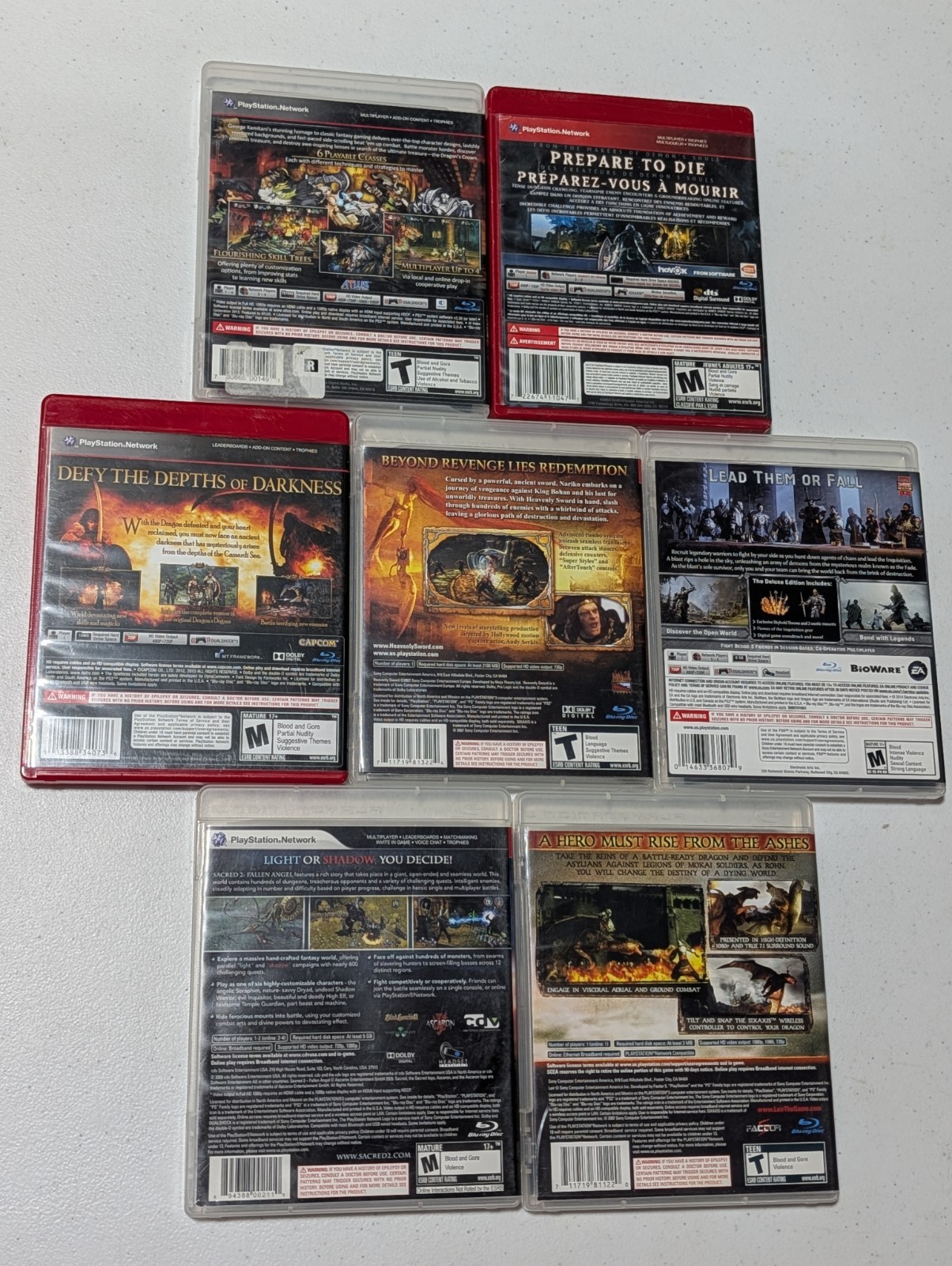 PlayStation 3 Games Dragon’s Crown, Dark Souls, Dragon’s Dogma, Heavenly Sword +