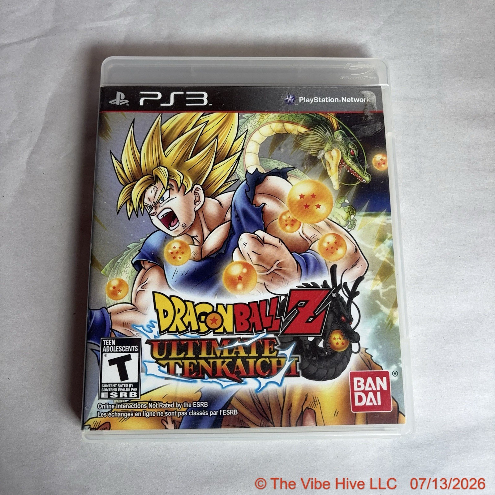 Dragon Ball Z: Ultimate Tenkaichi PlayStation 3, PS3 Tested Complete
